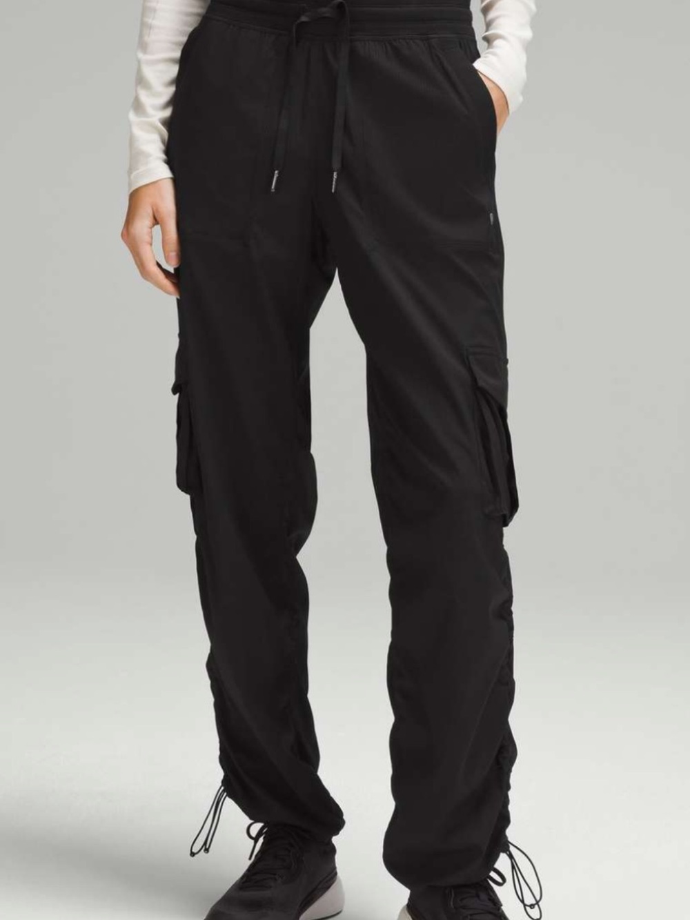 lululemon athletica Black dance studio relaxed fit cargo pants XL